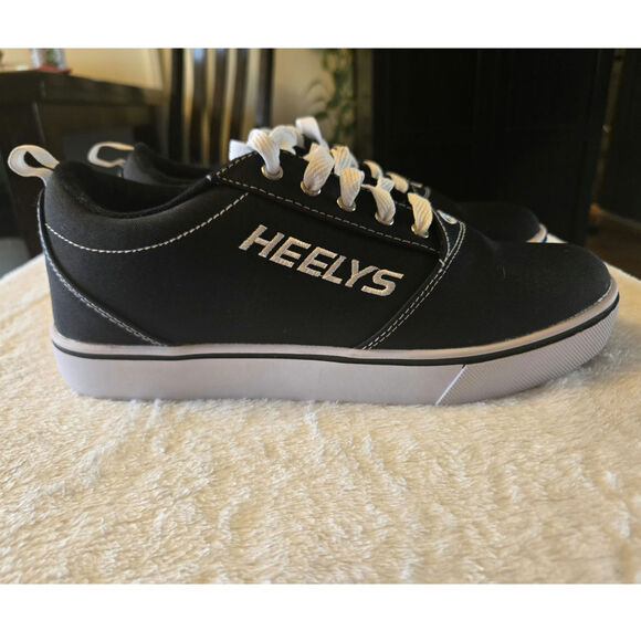 Heelys Men's Pro 20 Canvas Sneakers Black White Size 9 No Wheels EUC - Picture 2 of 10